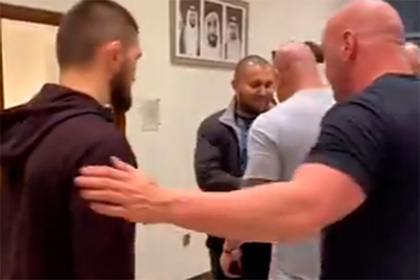 Глава UFC показал видео встречи с Нурмагомедовым Глава UFC показал видео встречи с Нурмагомедовым
