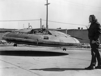 Испытания Avrocar. Фото из архива музея ВВС США